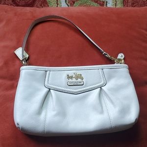 Coach Small Leather Cream Handbag